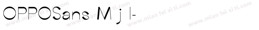 OPPOSans M j l字体转换